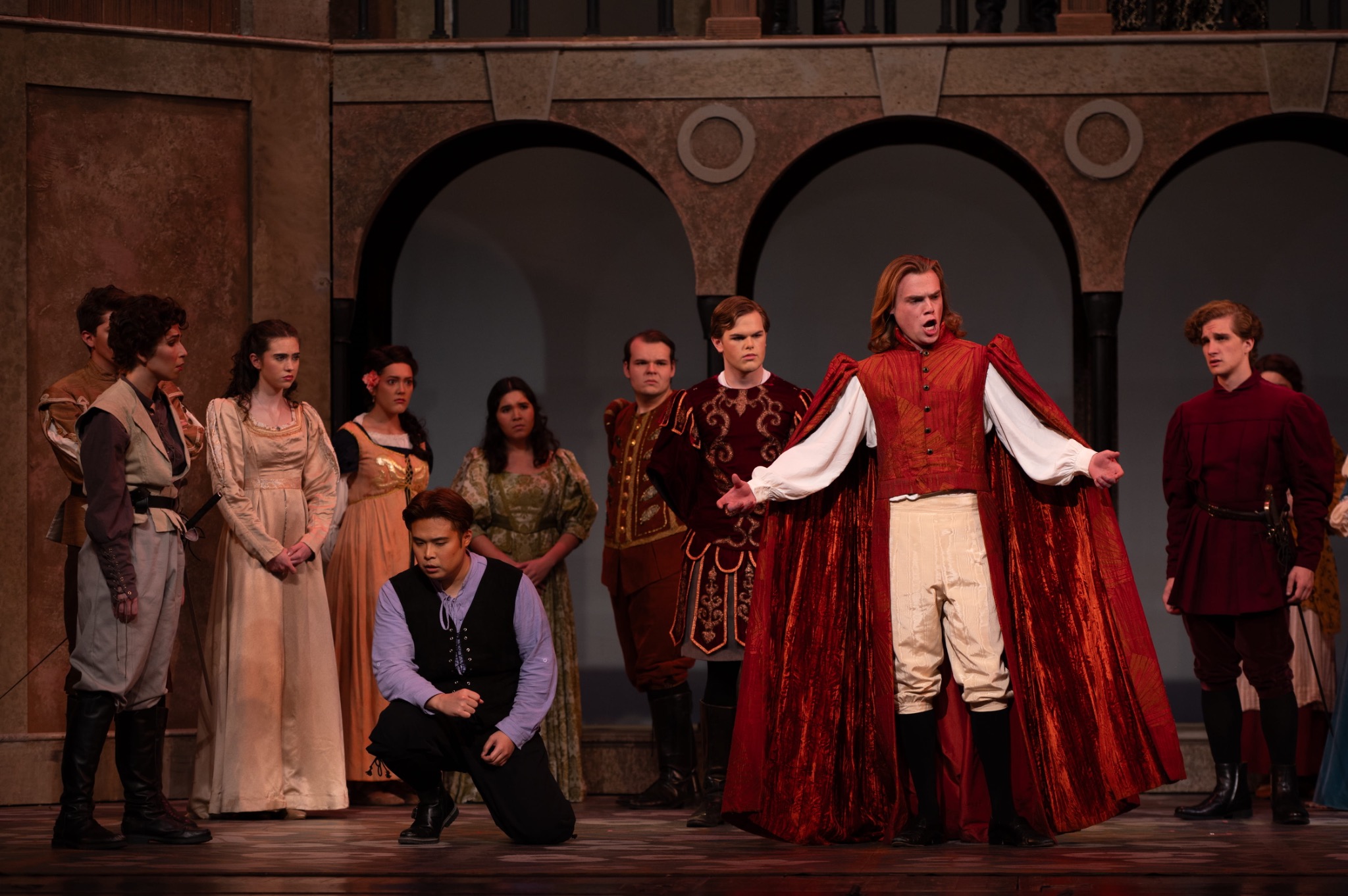 Aiden Collawn as Le Duc in Roméo et Juliette